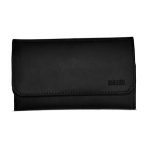 Tabaquera De Cuero Negro Cowboy Hecho A Mano Raiquen