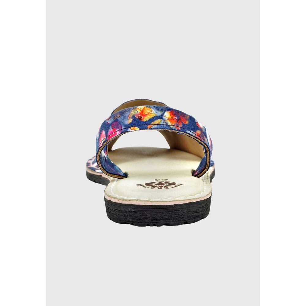 Sandalia Cuero Jistice Azul image number 2.0