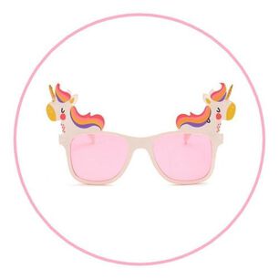 Lentes Sol Gafas Unicornio Glitter Fiesta Brillante Kawaii
