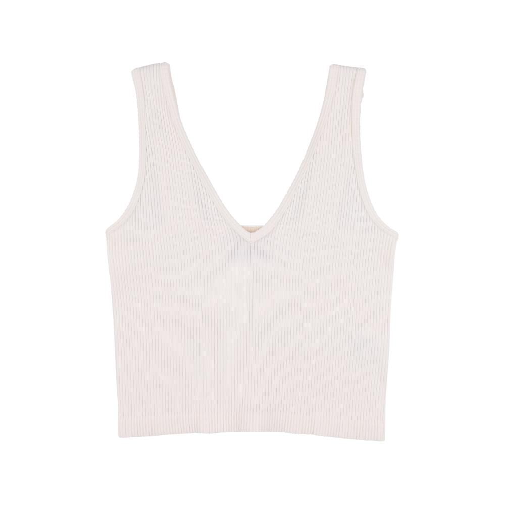 Polera Crop Escote Profundo Sin Mangas Cuello V Mujer Ocean Pacific image number 0.0