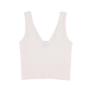Polera Crop Escote Profundo Sin Mangas Cuello V Mujer Ocean Pacific
