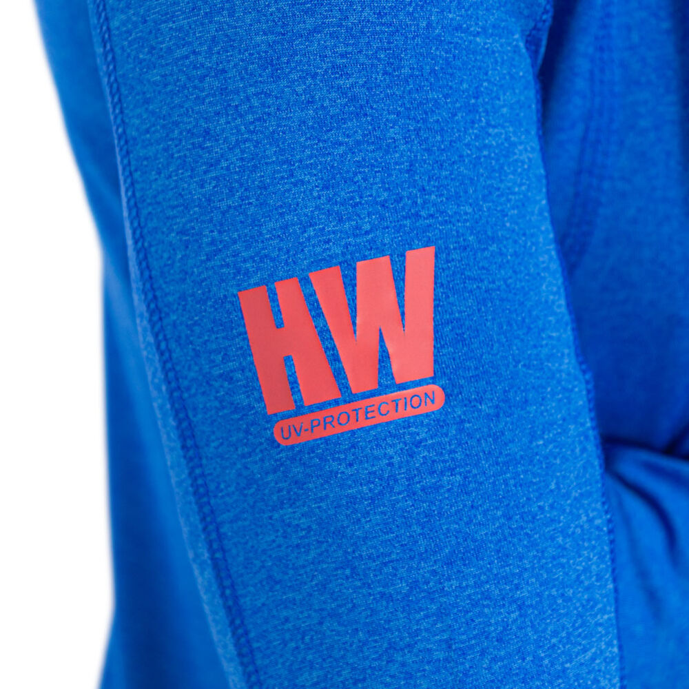 Polera Dry Fit Hw Spx C/ Gorro Manga Larga Mujer Elec Blue image number 7.0