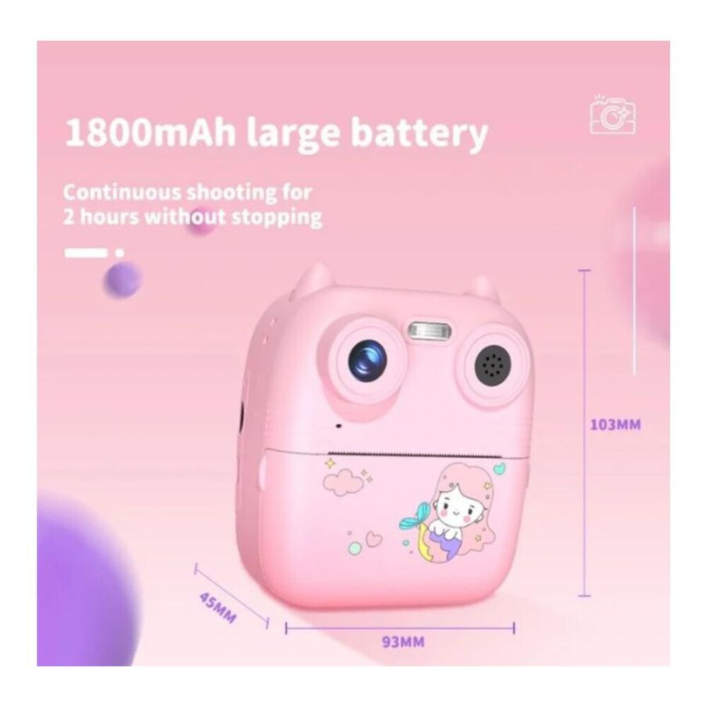 Mini Impresora Infantil Instant&aacute;nea Juguete Port&aacute;til 48mp image number 1.0