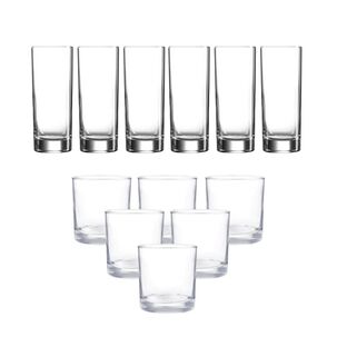 Set 12 Vasos Lexington Menaje Cristar Cocina Elegante Vidrio