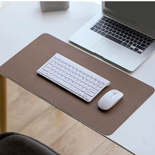 Alfombrilla Mousepad De Cuero Cafe