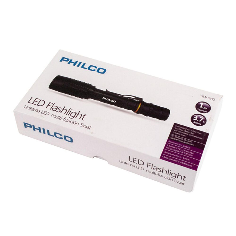 Linterna Swat Recargable 5 Modos De Iluminacion Sw-930 image number 4.0