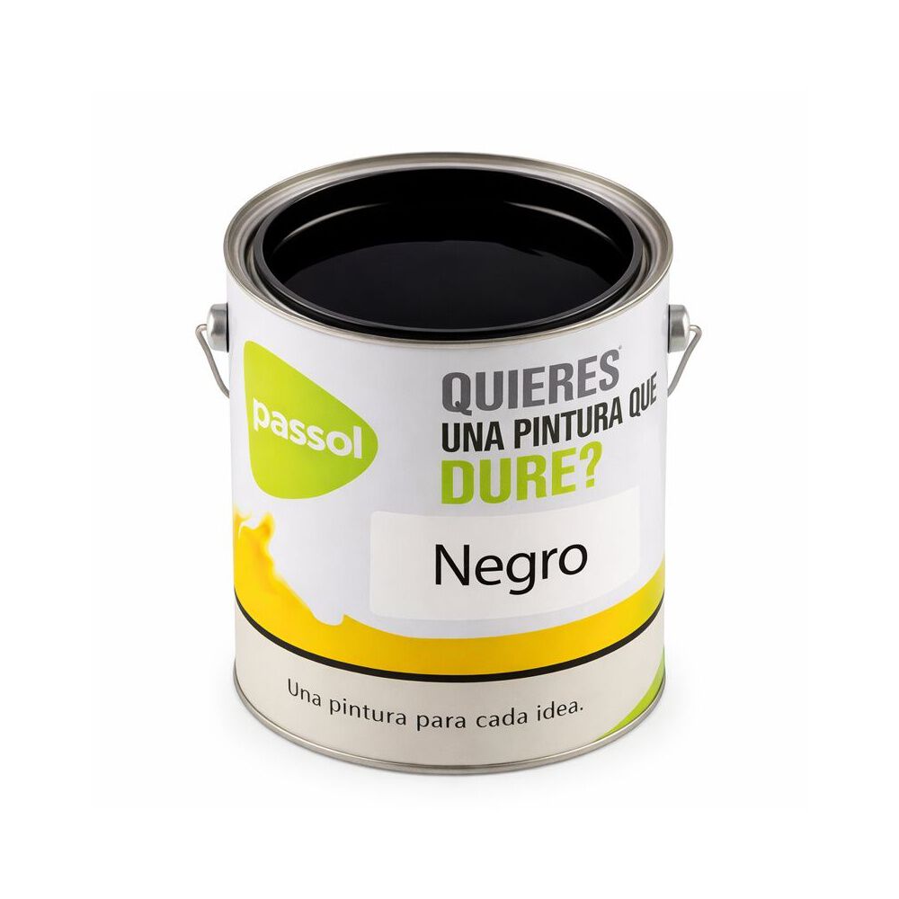 Anticorrosivo Alqu&iacute;dico Negro 1/4 Galon Passol (rejas,fierro image number 1.0