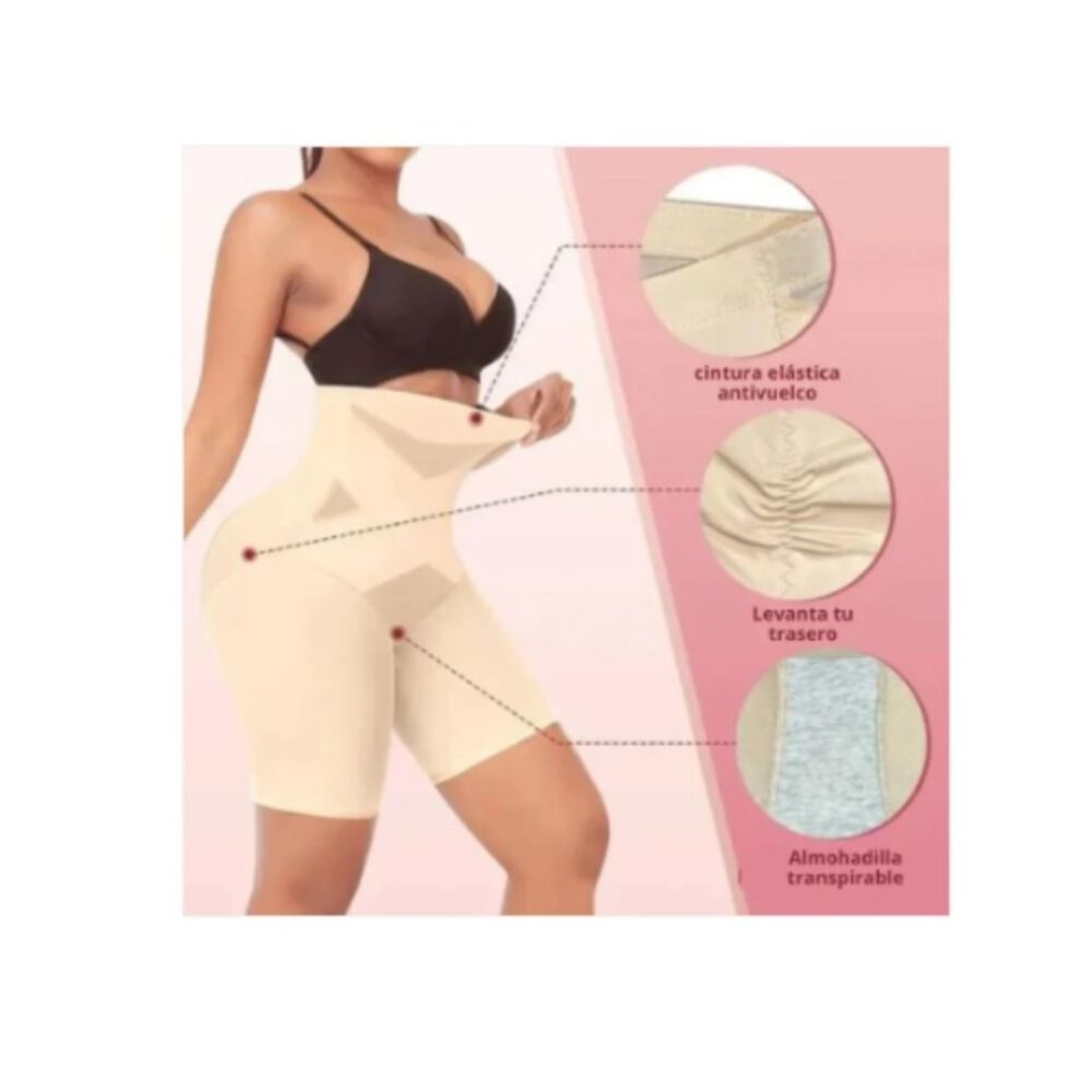 Faja Short Reductora Calzón Invisible Moldeador Cintura Alta image number 6.0