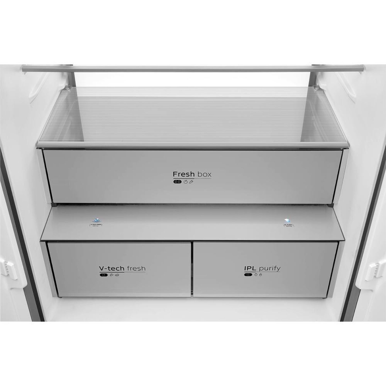 Refrigerador PERFECT FIT Side by Side Midea MDRMD706BIE70 / No Frost / 527 Litros / D image number 4.0