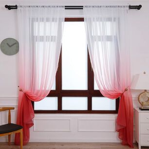 Pack De Visillo Degrade 140x220 Cm Burdeo