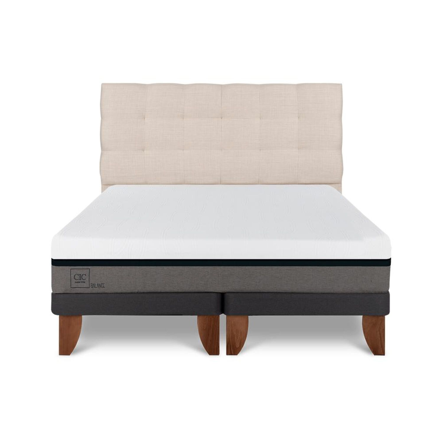 Cama Europea Cic Balance / Super King / Base Dividida + Respaldo image number 0.0