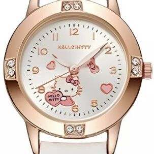 Reloj Correa Blanca Ecocuero Hello Kitty