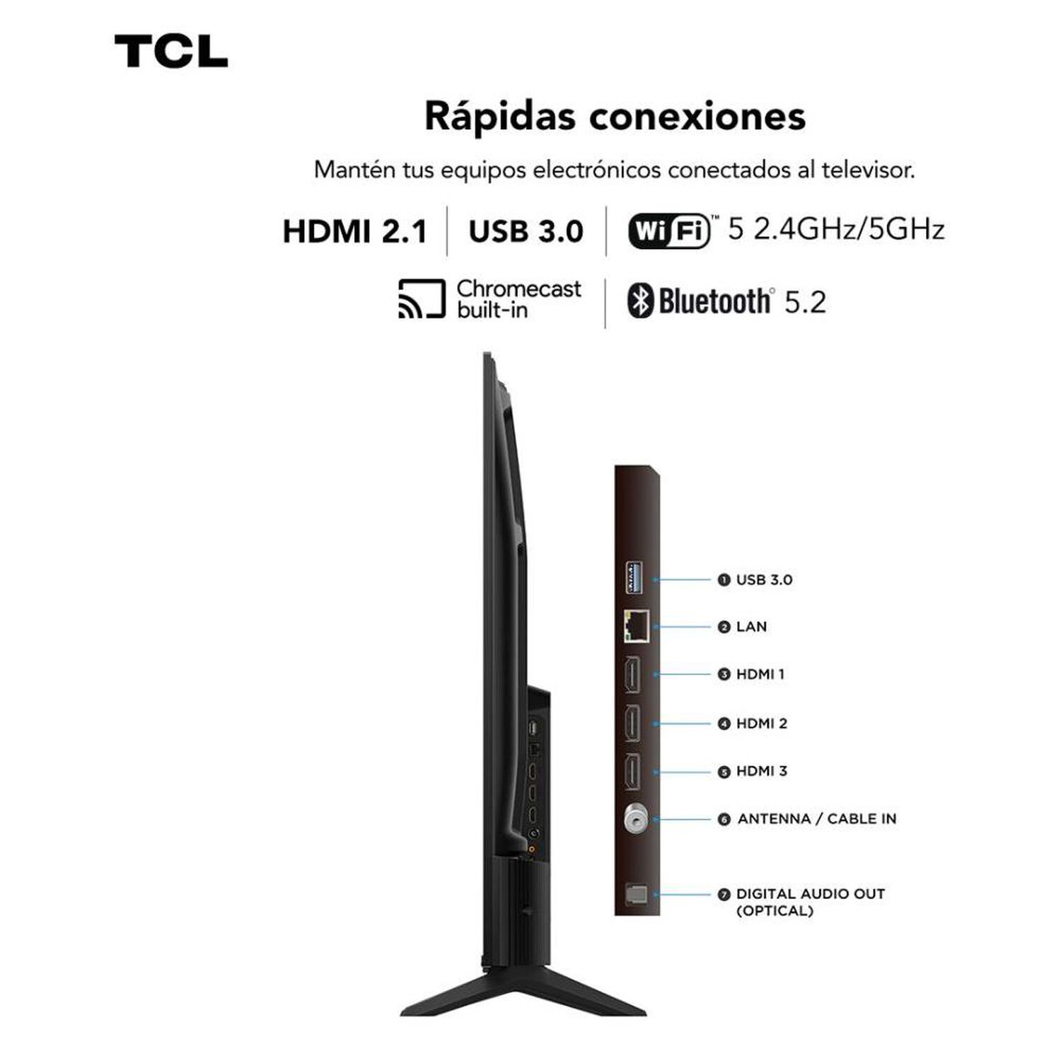 Qled 75" TCL 75T6C / Ultra HD 4K / Smart TV image number 9.0