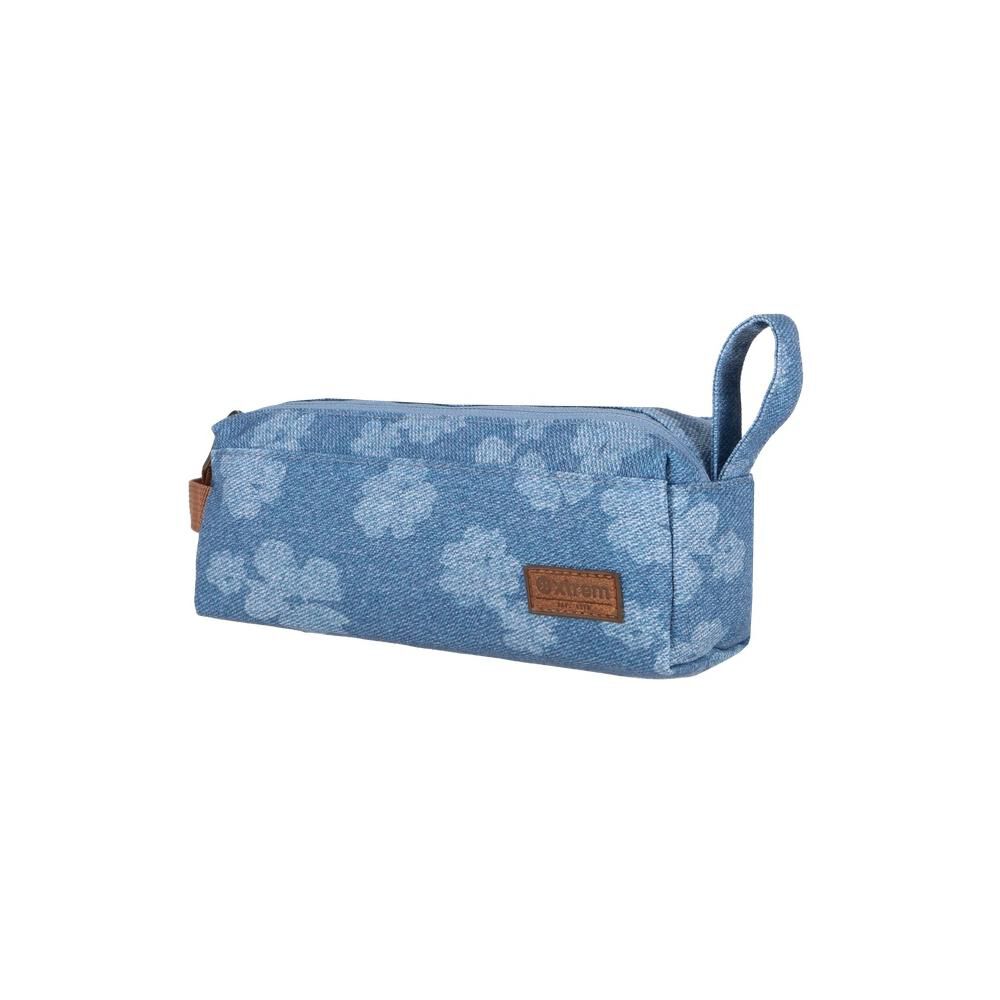 Estuche Xtrem Webster 2.0 6xt Denim Flores Azul image number 1.0