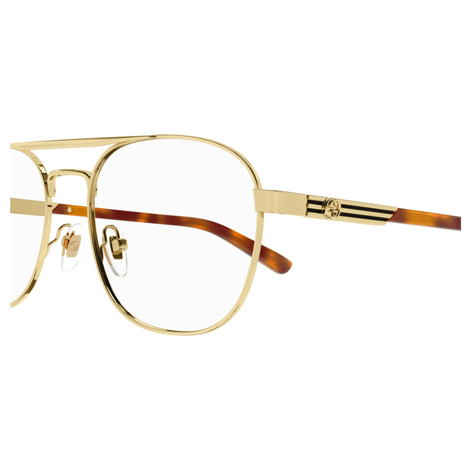 Lentes &Oacute;pticos Dorado Gucci image number 2.0