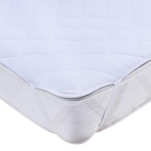 Cubrecolchon Impermeable Mashini 2 Plazas Blanco