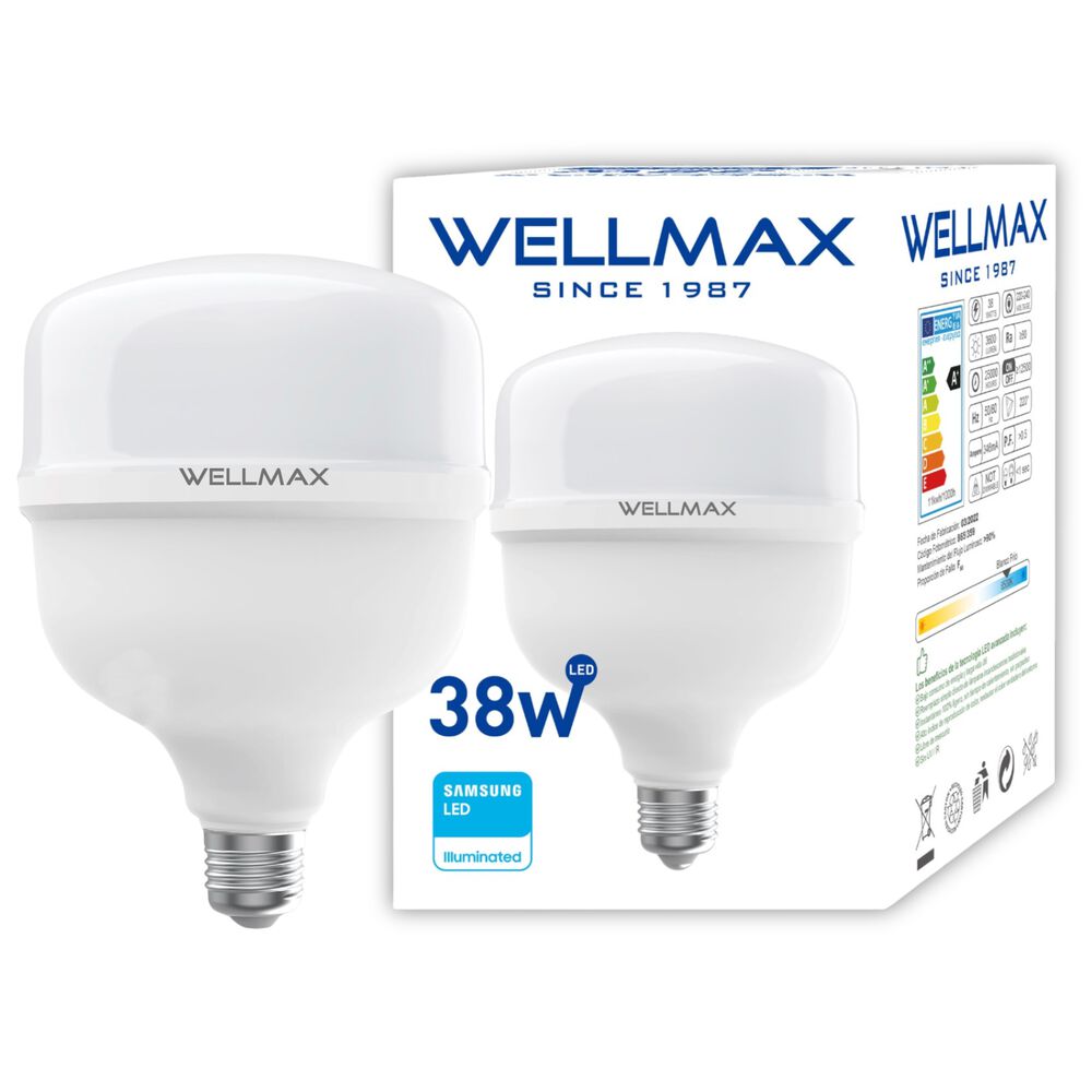 Ampolleta Led Wellmax 38w High Power Professional Line T115 image number 0.0
