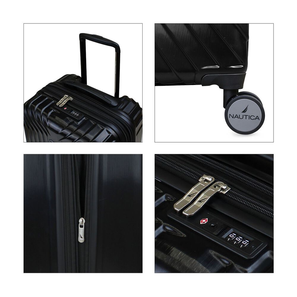 Set De 3 Maletas San Blas S+m+l Nautica Negro image number 2.0