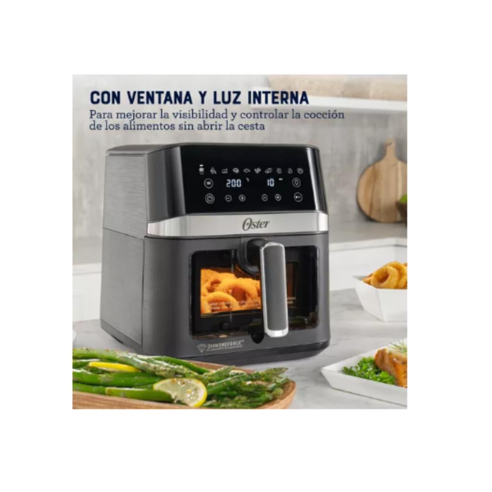 Freidora De Aire Digital Recubrimiento Oster 6l 10 Programas image number 3.0