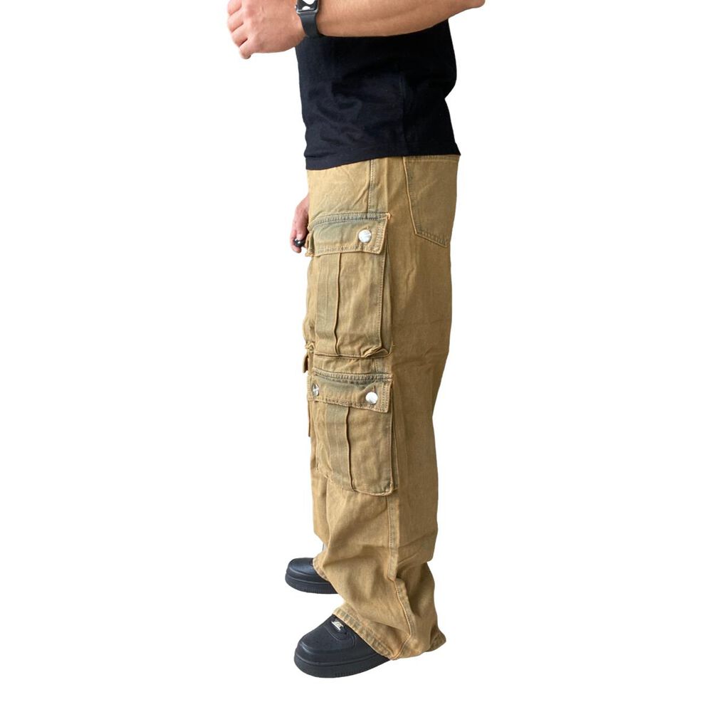Jeans Diábolo Cargo Ancho Wide Leg Hombre image number 14.0