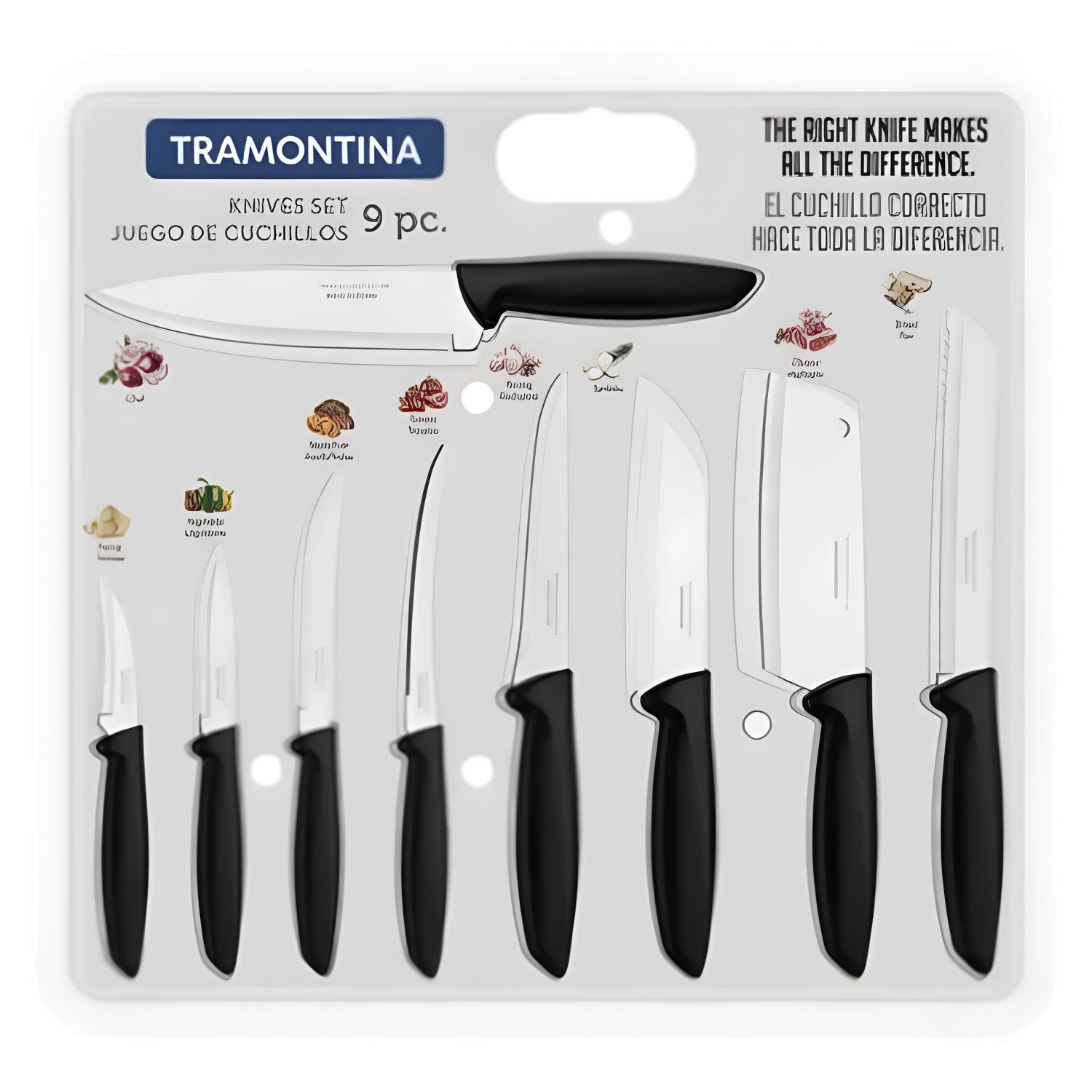 Set 9 Cuchillos Tramontina Profesional Acero Inoxidable image number 0.0