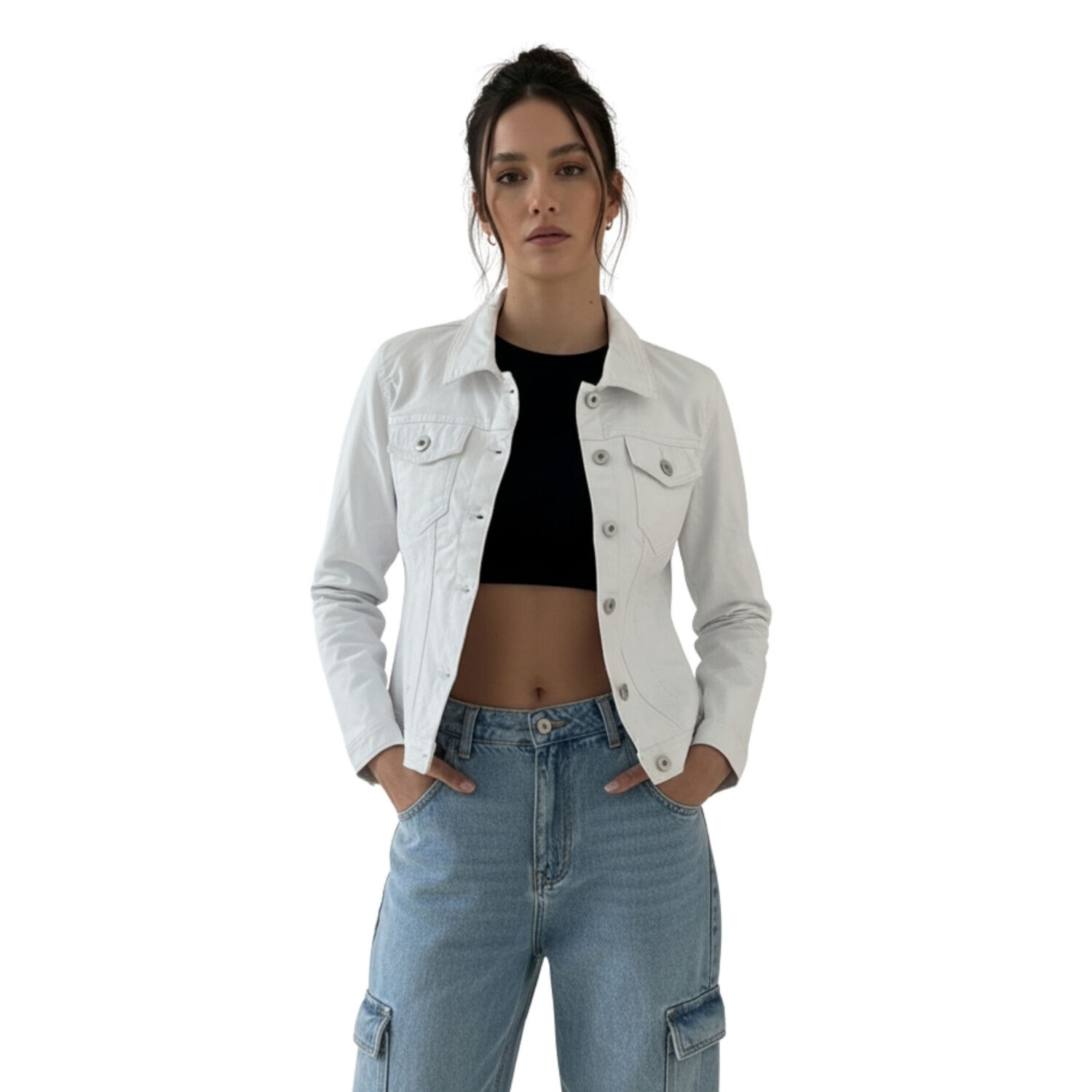Chaqueta Clasica Ecocuero Mujer image number 0.0
