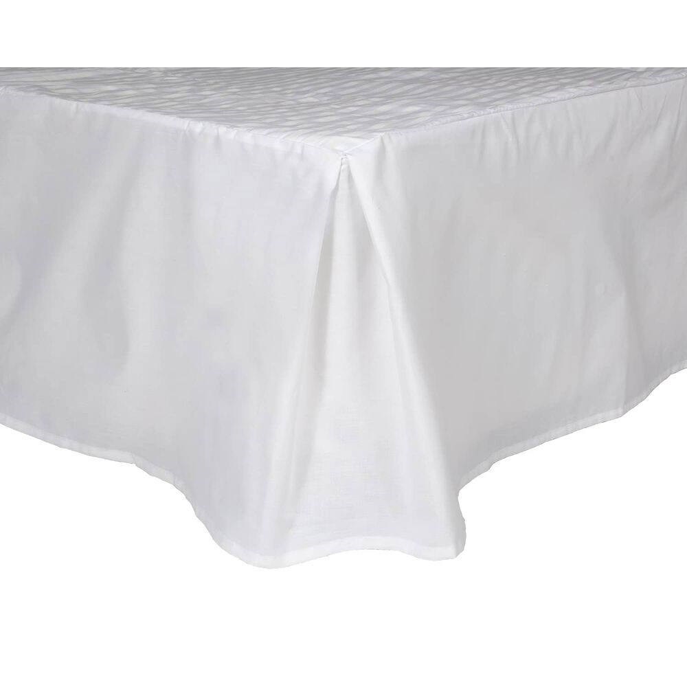 Faldon Unicolor 2 Plazas Color Blanco 144 Hilos Arthome image number 0.0