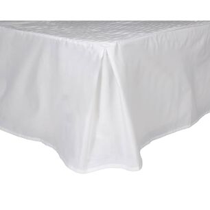 Faldon Unicolor 2 Plazas Color Blanco 144 Hilos Arthome