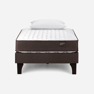 Cama Europea Rosen Ergo T / 1.5 Plazas / Base Normal + Almohada Light