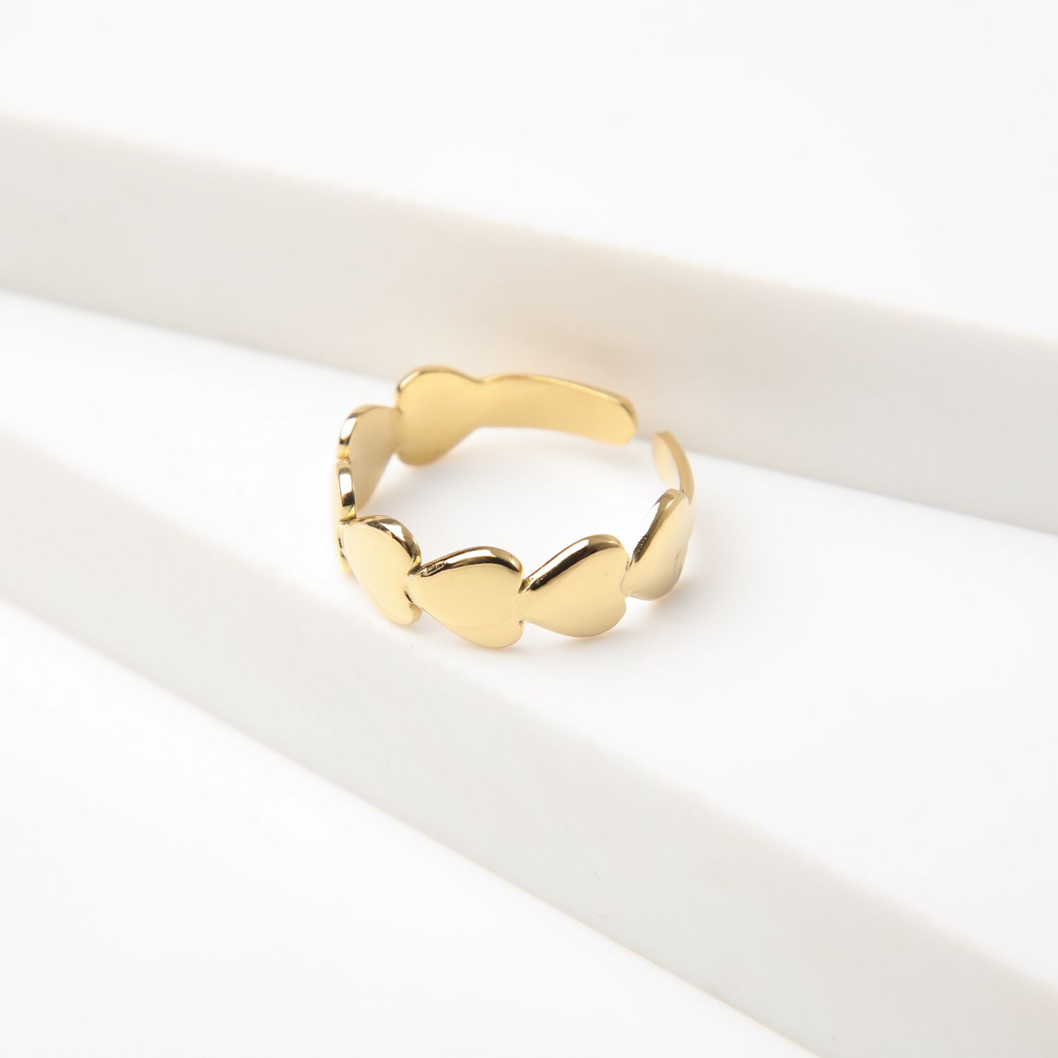 Anillo 19v69 Dorado Mujer Str468 image number 0.0