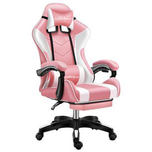 Silla Gamer Reclinable Y Reposa Pies Energy Rosada Lubabycas