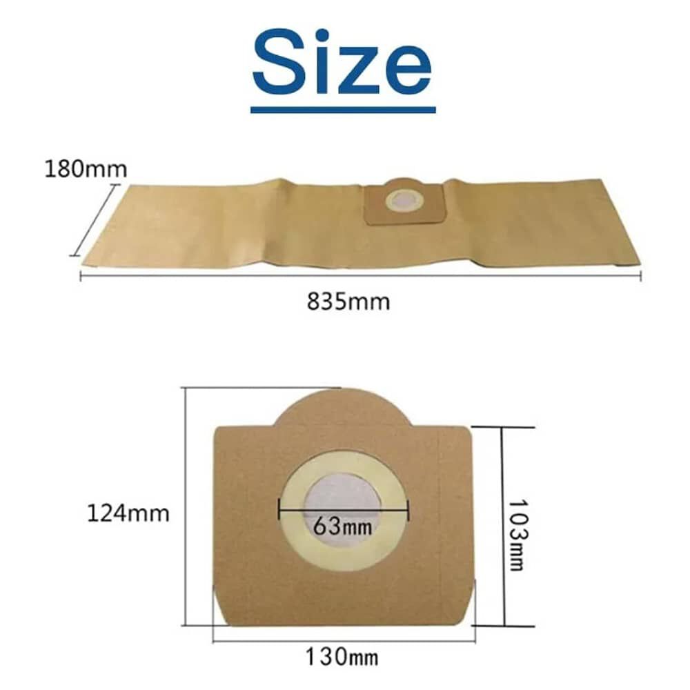 Set 5 Bolsas Papel Aspiradora Para Karcher Wd3-se4001-nt 20 image number 7.0