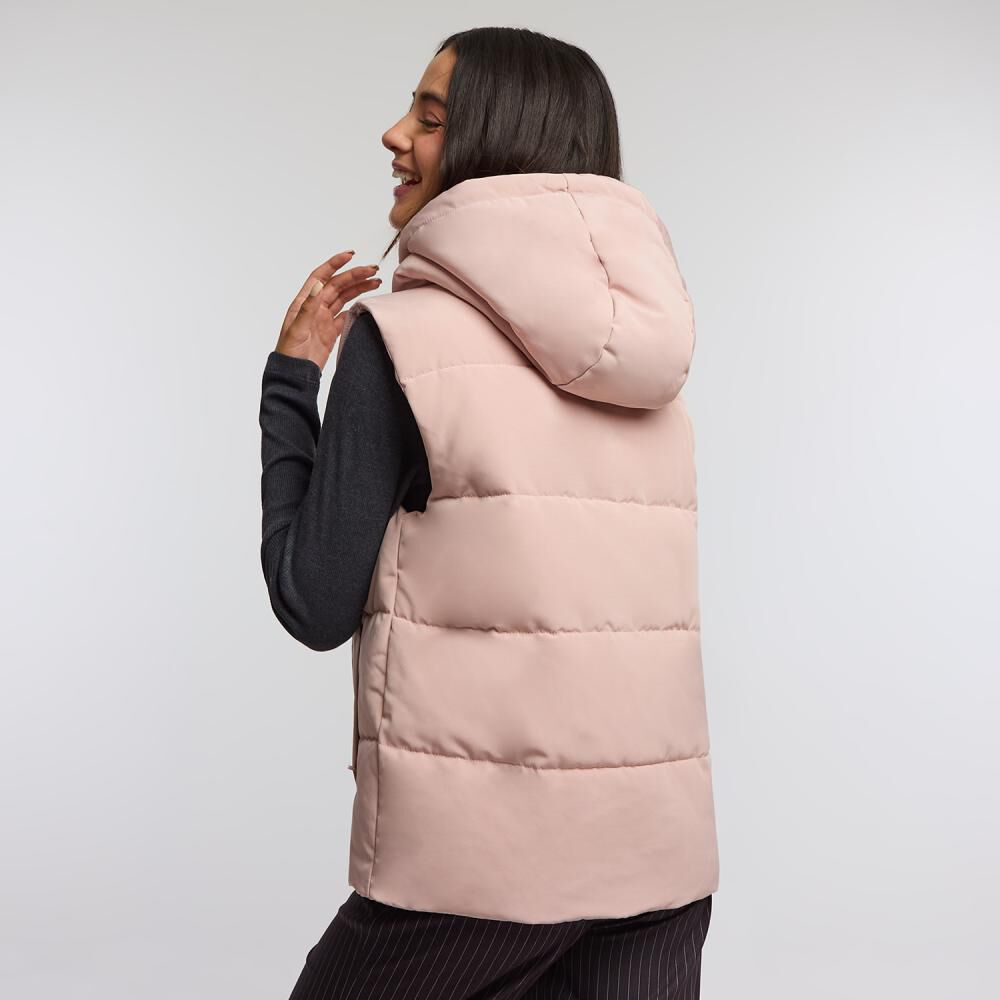 Parka Regular Sin Mangas Cuello Alto Con Capucha Mujer Freedom image number 3.0