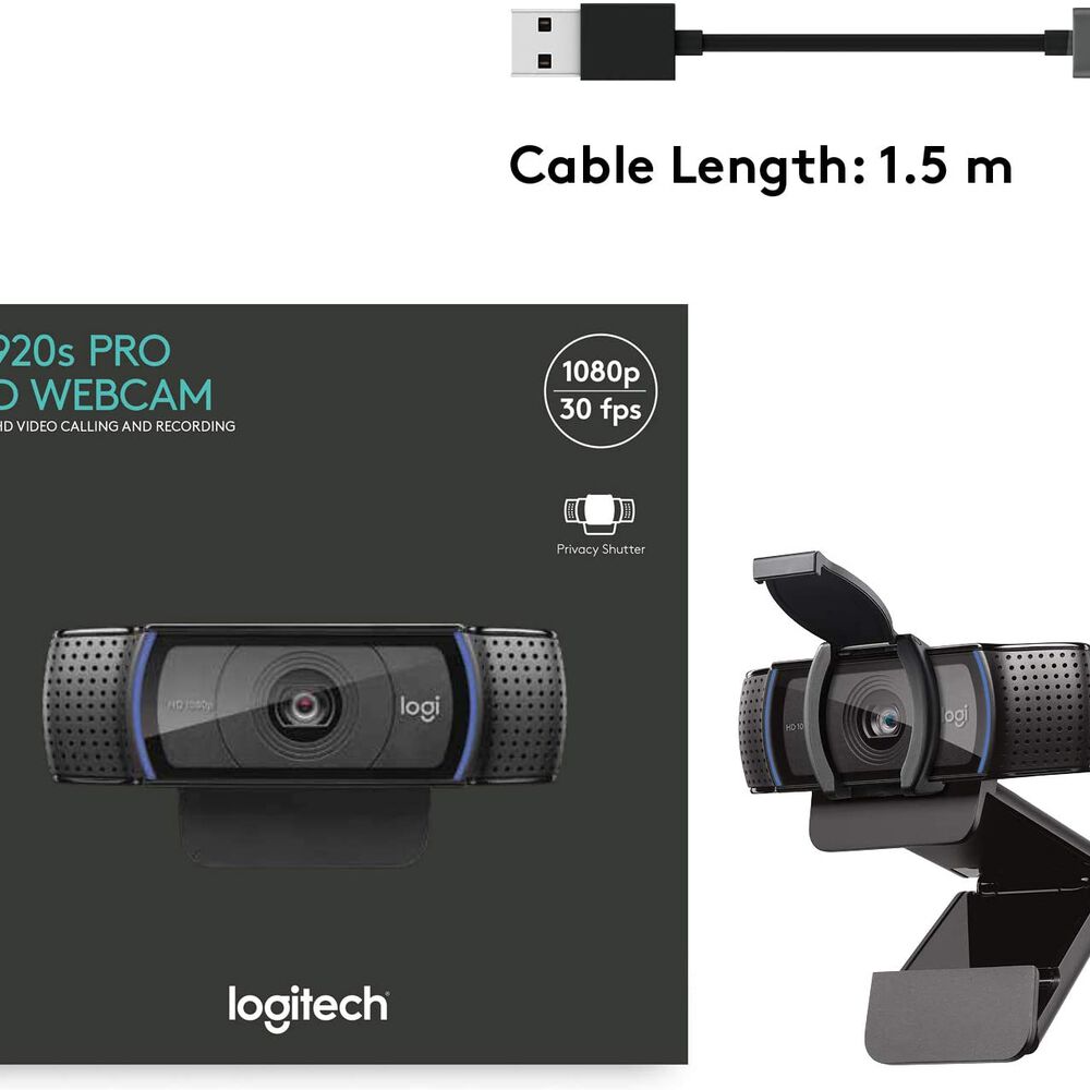 Camara Web Logitech C920s Full Hd Con Microfono Usb image number 7.0