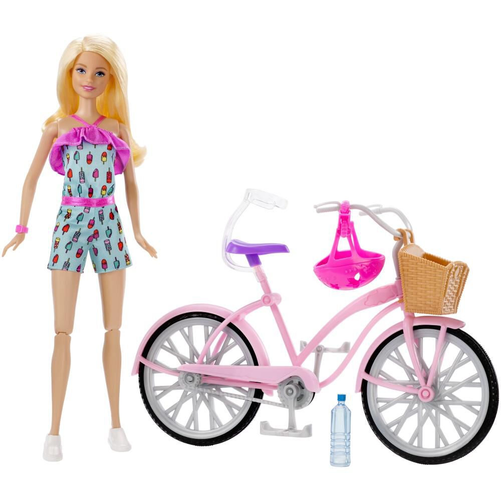 Muñeca Barbie Paseo En Bicicleta image number 1.0