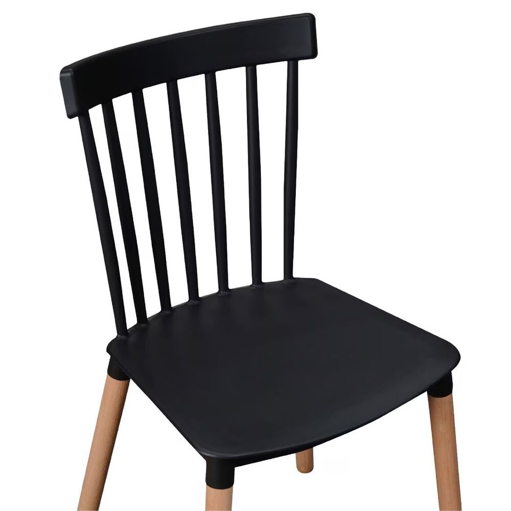 Silla De Comedor Windsor Negro image number 2.0