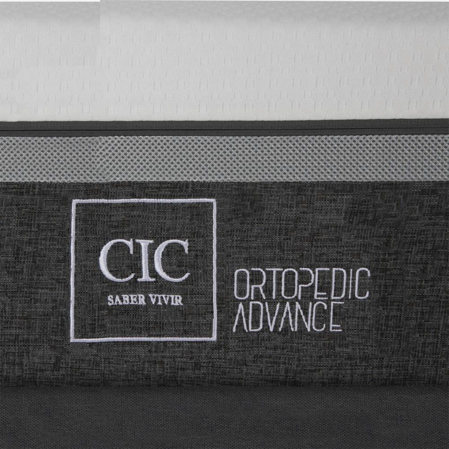 Cama Europea Cic Ortopedic Advance / 2 Plazas / Base Dividida + Set De Maderas image number 1.0