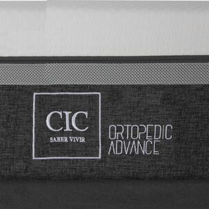 Cama Europea Cic Ortopedic Advance / 2 Plazas / Base Dividida + Set De Maderas