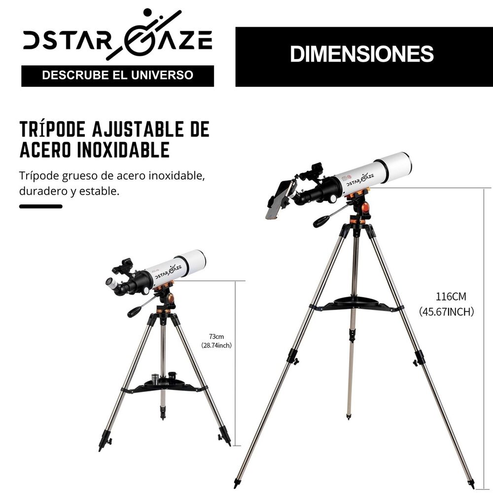 Telescopio Astronómico Profesional 50080m image number 9.0