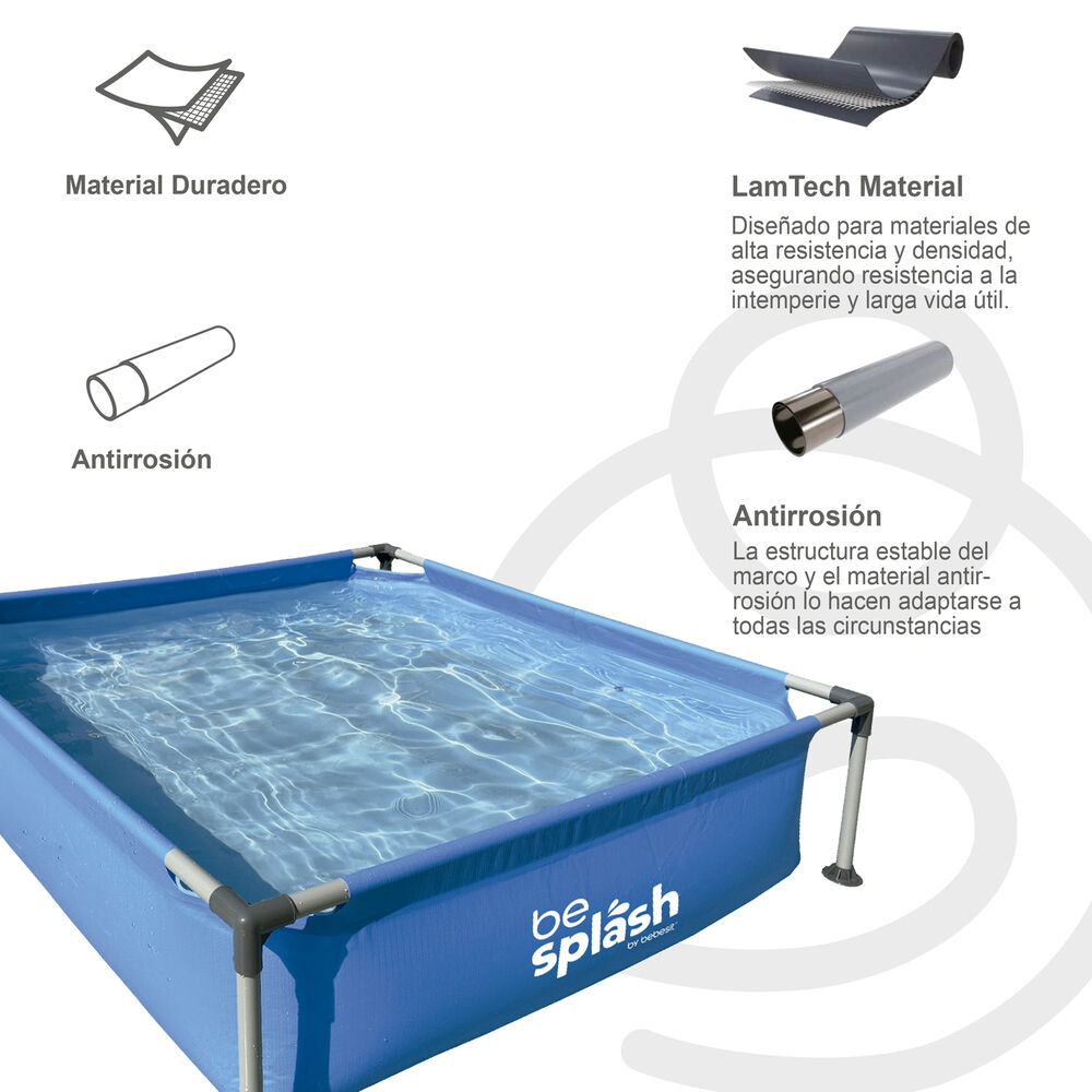 Piscina Estructural 152x152x33cm Besplash image number 6.0