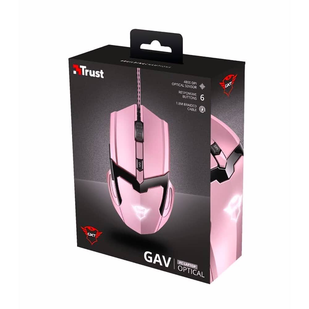 Mouse Gamer Rosado Trust Gxt 101p Retro-iluminado image number 5.0