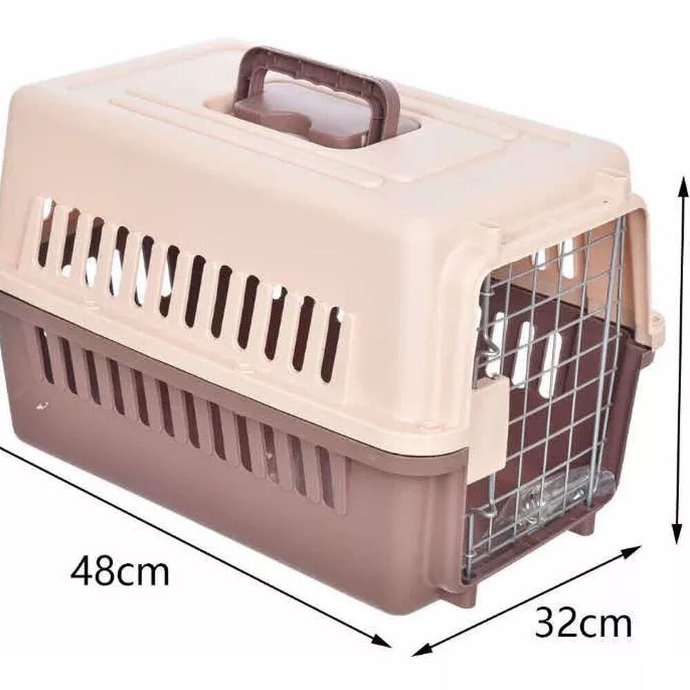 Jaula Transporte Canil Para Gatos Perros Viajes Seguridad image number 3.0