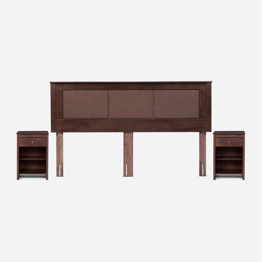 Cama Europea Rosen Indie / King / Base Dividida + Set De Maderas Rachel image number 4.0