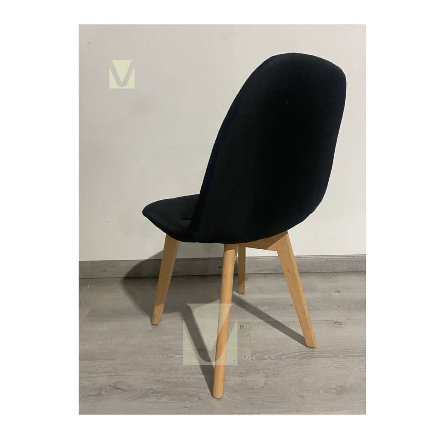 Pack 4 Silla Capiton&eacute; Lino N&oacute;rdica Con Patas De Madera Haya image number 2.0