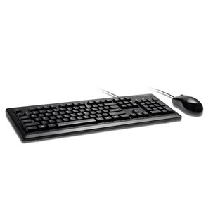 Teclado Combo Al&aacute;mbrico For Life, Desktop Set Kensington - Negro