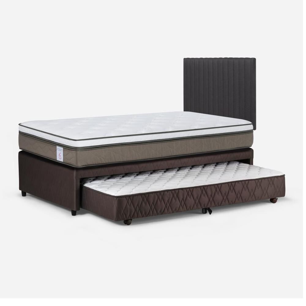 Cama Nido Rosen New Style 6 / 1.5 Plazas / Base Normal + Respaldo image number 5.0