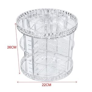 Organizador Maquillaje Giratorio Acr&iacute;lico Transparente 3 Niveles