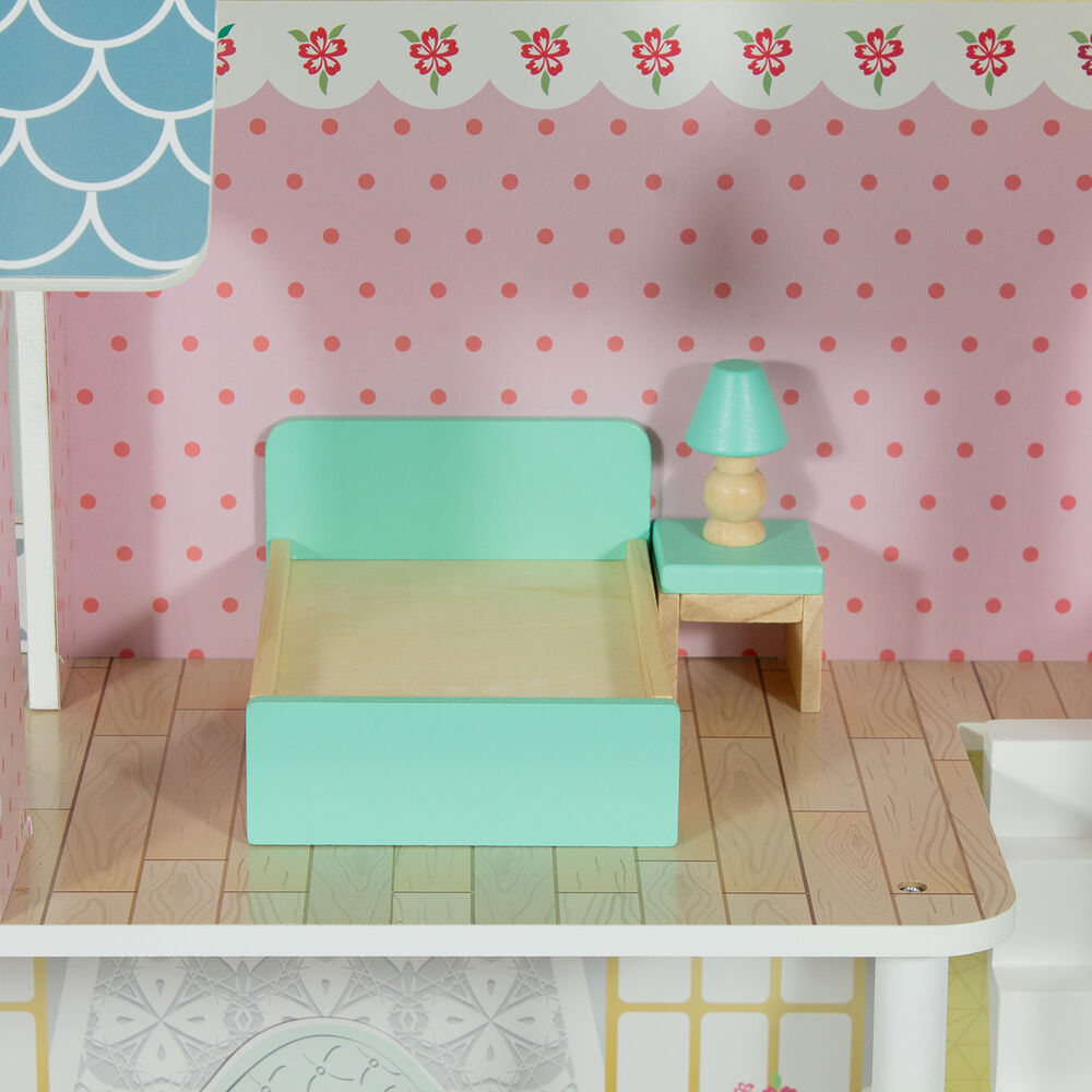 Casa De Muñecas + Muebles Madera Montessori Princesas image number 4.0
