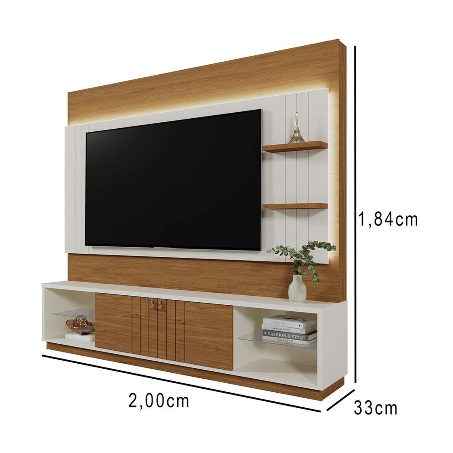 Rack Vekkahome Home Tv Guiaba / 2 Puertas image number 1.0