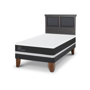 Cama Europea Cic Ortopedic / 1.5 Plazas / Base Normal + Respaldo